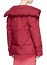 Back View - Click To Enlarge - 10199 - Tie front down puffer jacket