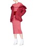 Figure View - Click To Enlarge - 10199 - Tie front down puffer jacket