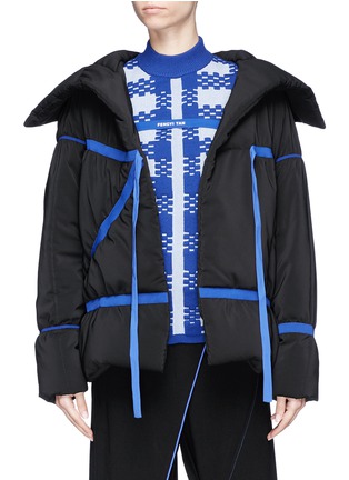 Main View - Click To Enlarge - 10199 - Ribbon tie puffer jacket
