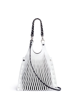 Main View - Click To Enlarge - SONIA RYKIEL - 'Le Baltard' medium leather net tote