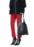 Figure View - Click To Enlarge - SONIA RYKIEL - 'Le Baltard' medium leather net tote