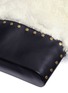  - SONIA RYKIEL - 'Sailor' leather panel alpaca fur tote