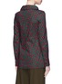 Back View - Click To Enlarge - MARNI - Foldover mock neck floral print poplin blouse