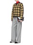 Figure View - Click To Enlarge - MARNI - Cocoon sleeve check intarsia sweater