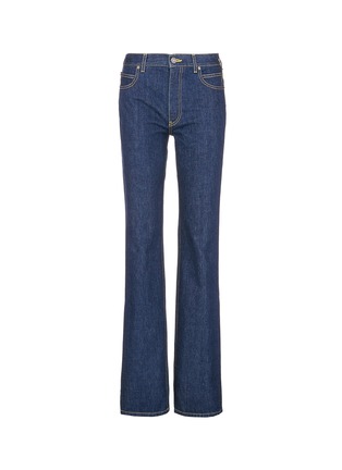 Main View - Click To Enlarge - CALVIN KLEIN 205W39NYC - Graphic patch straight leg jeans
