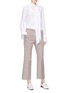Figure View - Click To Enlarge - EQUIPMENT - 'Jacqueleen' scarf collar silk crepe top