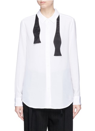 Main View - Click To Enlarge - EQUIPMENT - 'Essential' bow tie silk crepe shirt