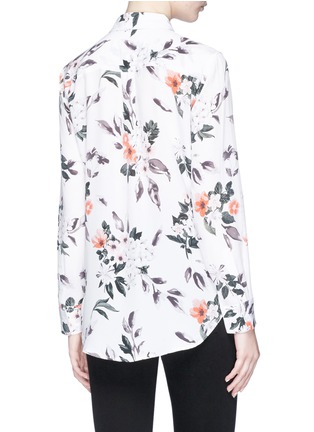 Back View - Click To Enlarge - EQUIPMENT - 'Slim Signature' floral print silk crepe shirt