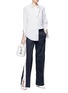 Figure View - Click To Enlarge - EQUIPMENT - 'Arwen' button outseam silk pants
