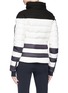 Back View - Click To Enlarge - PERFECT MOMENT - 'Polar' colourblock hooded down puffer jacket
