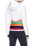 Back View - Click To Enlarge - PERFECT MOMENT - 'Vale' rainbow stripe down puffer jacket