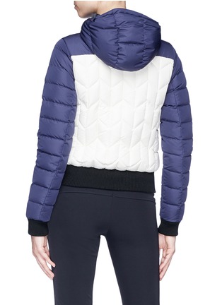 Back View - Click To Enlarge - PERFECT MOMENT - 'Cordon' colourblock down puffer jacket