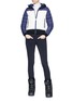 Figure View - Click To Enlarge - PERFECT MOMENT - 'Cordon' colourblock down puffer jacket