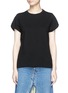 Main View - Click To Enlarge - TOPSHOP - Roll sleeve T-shirt