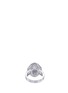 Detail View - Click To Enlarge - LC COLLECTION JADE - Diamond jade 18k white gold scallop ring and earrings set