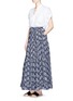 Figure View - Click To Enlarge - CO - Floral embroidered ruffle maxi skirt