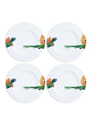 Main View - Click To Enlarge - CATCHII - Lovebird dessert plate set