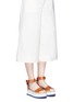 Figure View - Click To Enlarge - STELLA MCCARTNEY - Ankle strap raffia wedge sandals