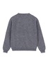 Figure View - Click To Enlarge - LINGUA FRANCA - 'The Night Is Young' slogan embroidered cashmere kids sweater