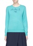 Main View - Click To Enlarge - LINGUA FRANCA - 'Shake It Off' slogan embroidered cashmere sweater