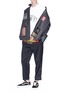 Figure View - Click To Enlarge - DOUBLET - Graphic embroidered track pants