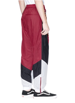Back View - Click To Enlarge - DOUBLET - Dragon embroidered colourblock track pants