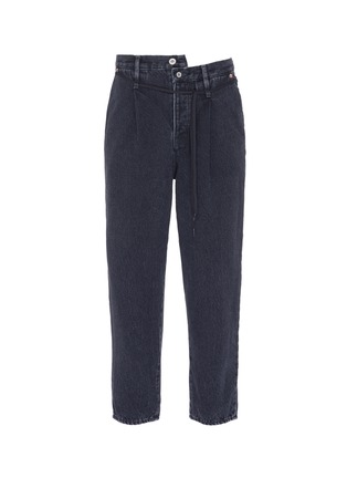 Main View - Click To Enlarge - DOUBLET - Asymmetric waist cotton-silk jeans