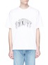 Main View - Click To Enlarge - DOUBLET - Fringe slogan embroidered T-shirt