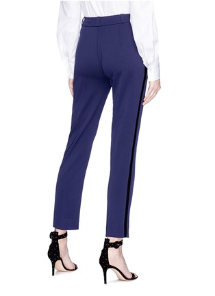Back View - Click To Enlarge - LANVIN - Contrast outseam wool tuxedo pants