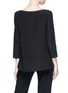 Back View - Click To Enlarge - LANVIN - Ruffle trim silk crepe top