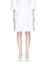 Main View - Click To Enlarge - LANVIN - Ruffle waist ruched poplin skirt