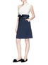 Figure View - Click To Enlarge - LANVIN - Paperbag waist stretch cady skirt
