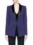 Main View - Click To Enlarge - LANVIN - Colourblock satin lapel tuxedo wool suiting blazer