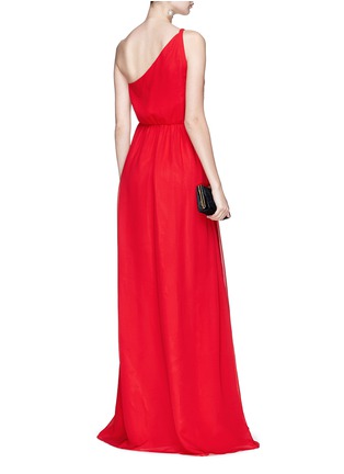 Figure View - Click To Enlarge - LANVIN - Pleated one-shoulder silk crepe dress