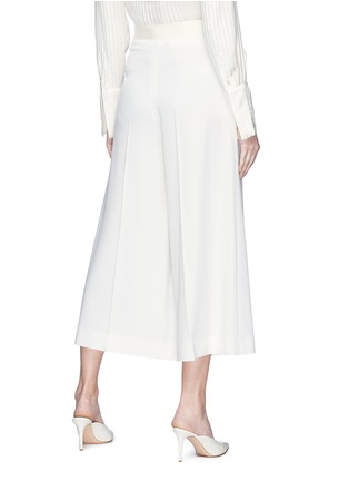 Back View - Click To Enlarge - LANVIN - Mock button flap wool suiting sailor culottes