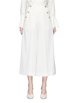 Main View - Click To Enlarge - LANVIN - Mock button flap wool suiting sailor culottes