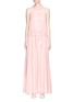 Main View - Click To Enlarge - LANVIN - Drawstring ruffle voile maxi dress