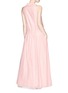 Figure View - Click To Enlarge - LANVIN - Drawstring ruffle voile maxi dress