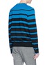 Back View - Click To Enlarge - LANVIN - Dinosaur patch stripe wool sweater