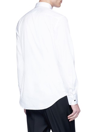 Back View - Click To Enlarge - LANVIN - Contrast button tuxedo shirt