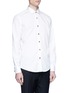 Front View - Click To Enlarge - LANVIN - Contrast button tuxedo shirt