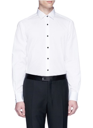 Main View - Click To Enlarge - LANVIN - Contrast button tuxedo shirt