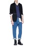 Figure View - Click To Enlarge - LANVIN - Exposed seam panelled jersey blazer