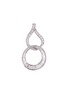 Main View - Click To Enlarge - LC COLLECTION JEWELLERY - Diamond 18k white gold interlocking hoop pendant