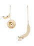 Main View - Click To Enlarge - JW ANDERSON - Mismatched daisy leaf drop earrings