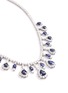 Detail View - Click To Enlarge - LC COLLECTION JEWELLERY - Diamond sapphire platinum and silver necklace