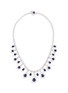 Main View - Click To Enlarge - LC COLLECTION JEWELLERY - Diamond sapphire platinum and silver necklace