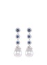 Main View - Click To Enlarge - LC COLLECTION JEWELLERY - Diamond alexandrite pearl circular drop earrings