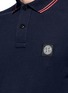 Detail View - Click To Enlarge - STONE ISLAND - Compass logo patch stripe polo shirt