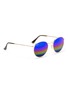 Figure View - Click To Enlarge - RAY-BAN - 'RB3447' round metal mirror sunglasses